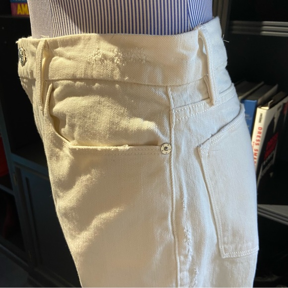 NWT Frame Denim Le Super High Straight White Jeans – Size 30 - Picture 10 of 13